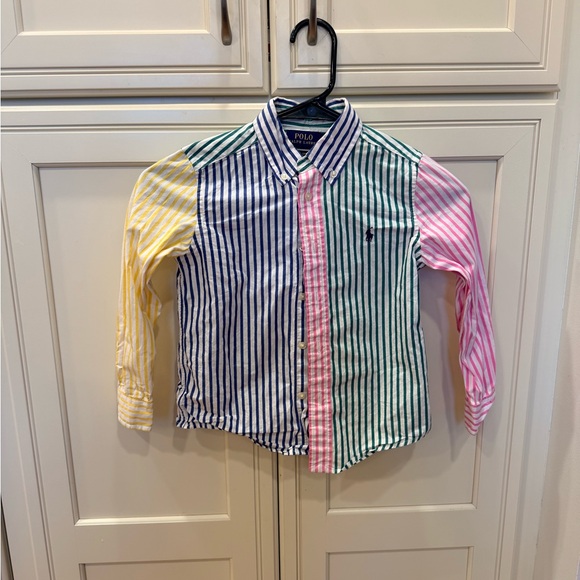 Ralph Lauren Striped Cotton Poplin Fun Button-down Shirt - Picture 8 of 8